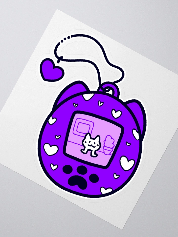 Lovely Digital Meow Sticker 2 - Purple product image (6)