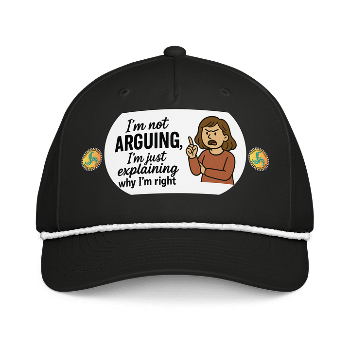 I'm not Arguing (Female) Richardson Five-Panel Classic Rope Cap product image (1)