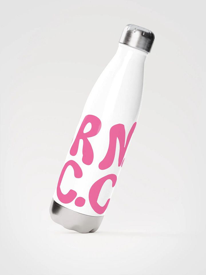 BRN.2C.C.™ | Stainless Bottle | Brilliant Rose on White 💧 product image (2)