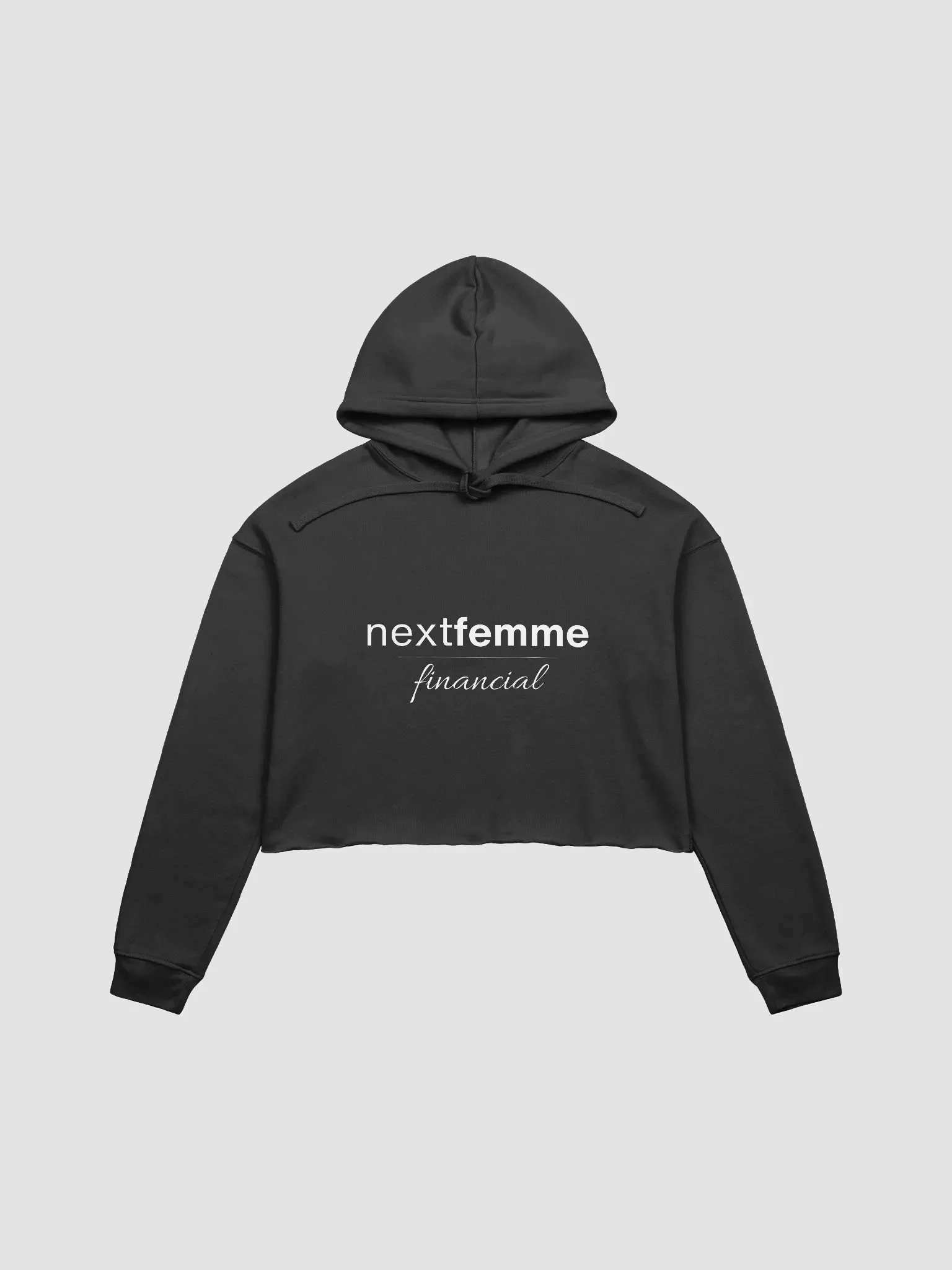 Cozy Crop Hoodie with White Logotype product image (1)