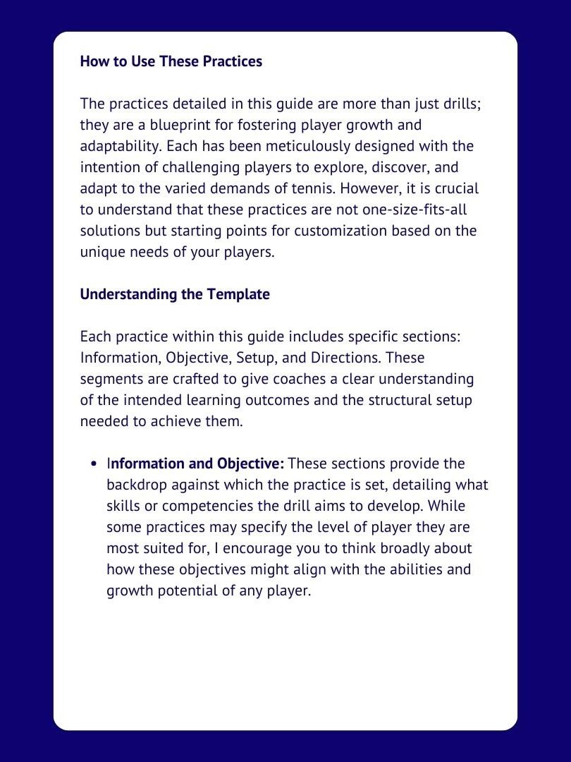 THE ULTIMATE TENNIS COACH GUIDE: 50 PRACTICES FOR SKILL ENHANCEMENT product image (2)