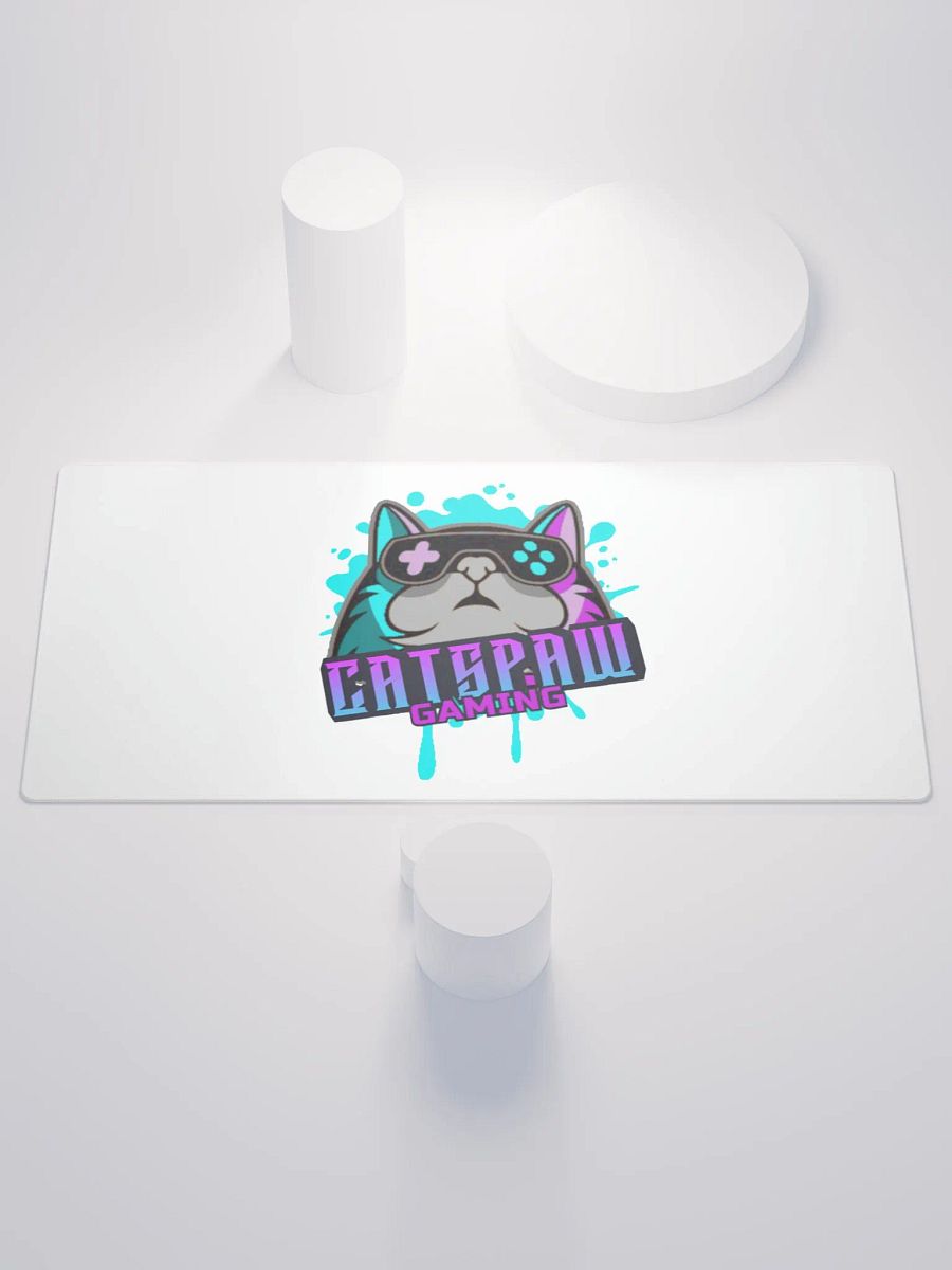 Cats Paw Gaming Logo Gaming Mat 36×18 product image (1)