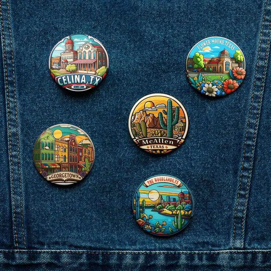 Texas Towns & Landscapes - Set Of 5 Pins product image (11)