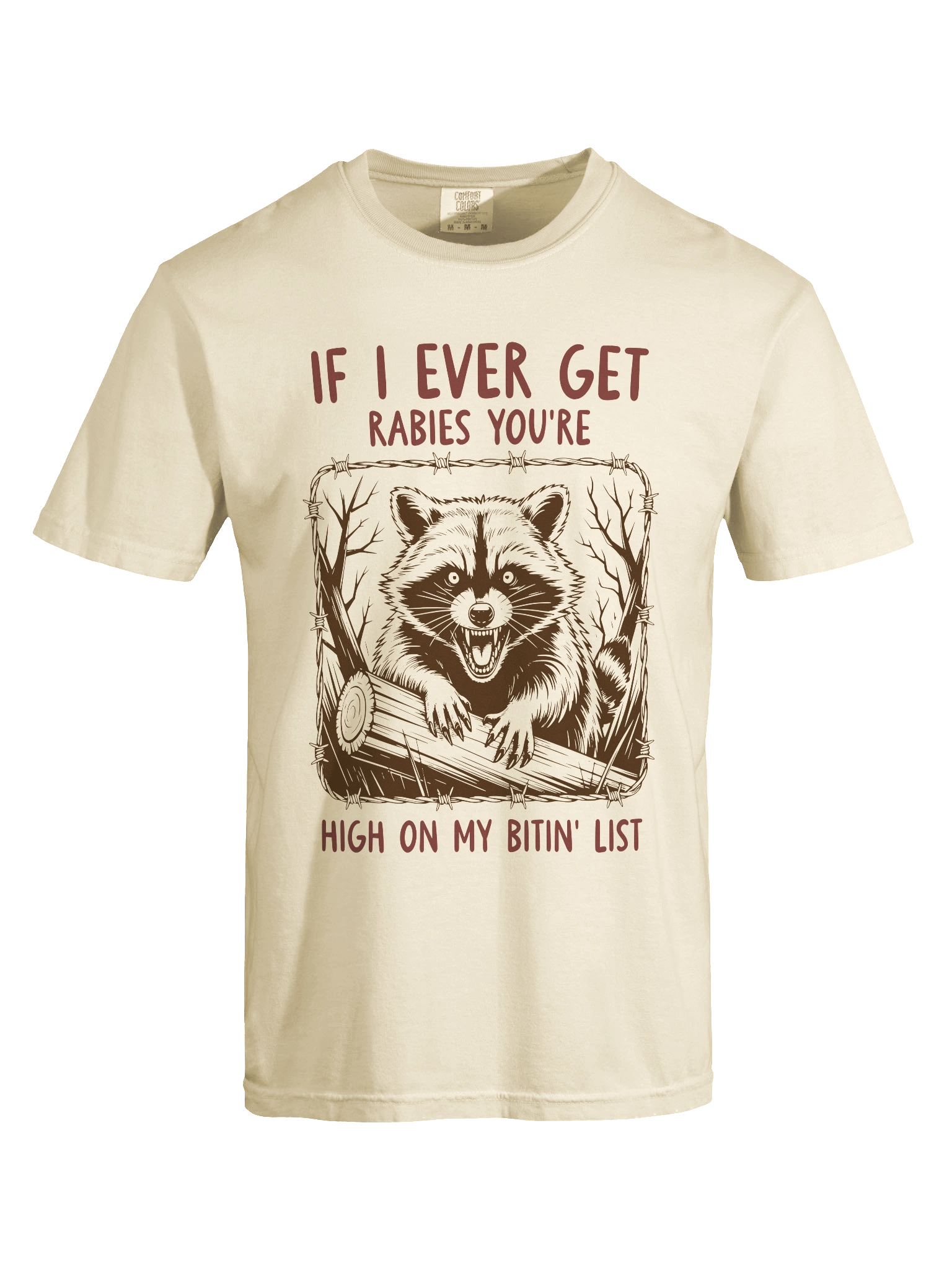 If I Ever Get Rabies | Funny Chaotic Raccoon Tee product image (19)