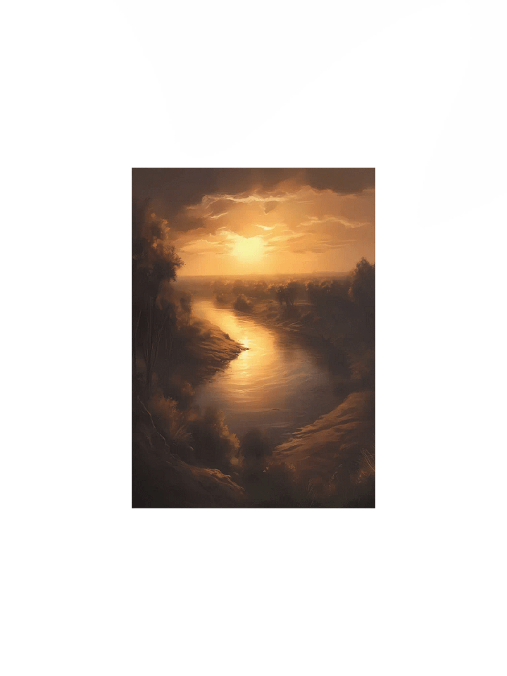 Mystic Nile Glow – Artistic Egyptian River Landscape Wall Art product image (1)