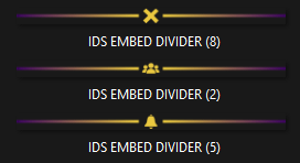 Purple and Gold Embed Divider Bars product image (3)