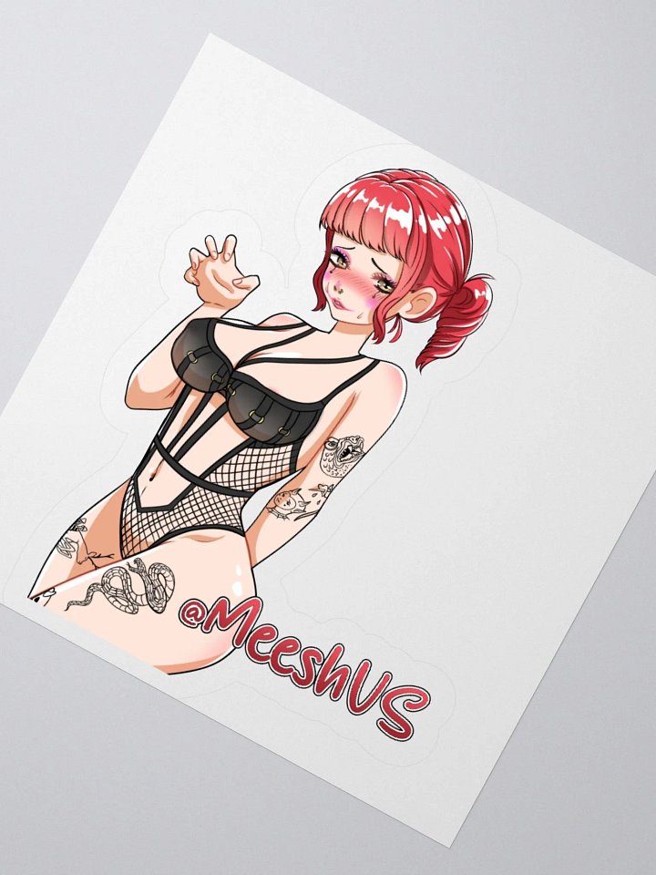 MeeshVS Clown Girl Sticker (Red Hair) product image (2)