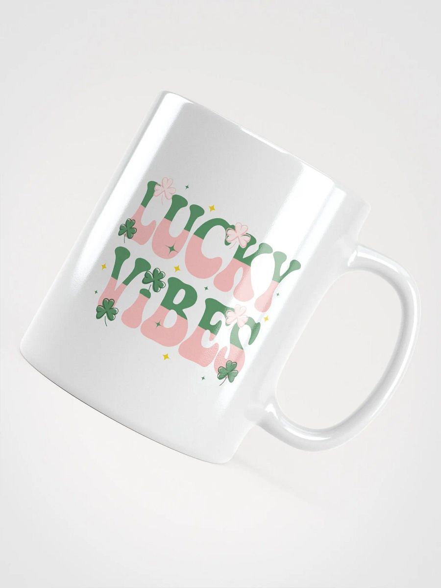 Lucky Vibes White Glossy Mug product image (4)
