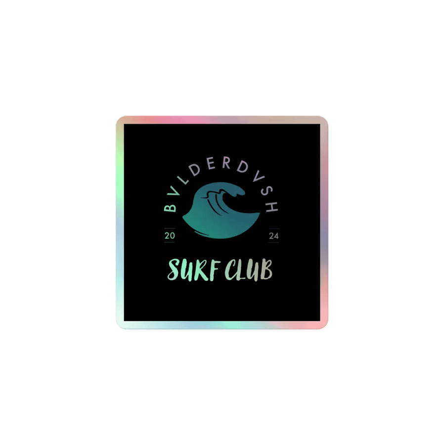 Surf Club Holo Sticker product image (1)