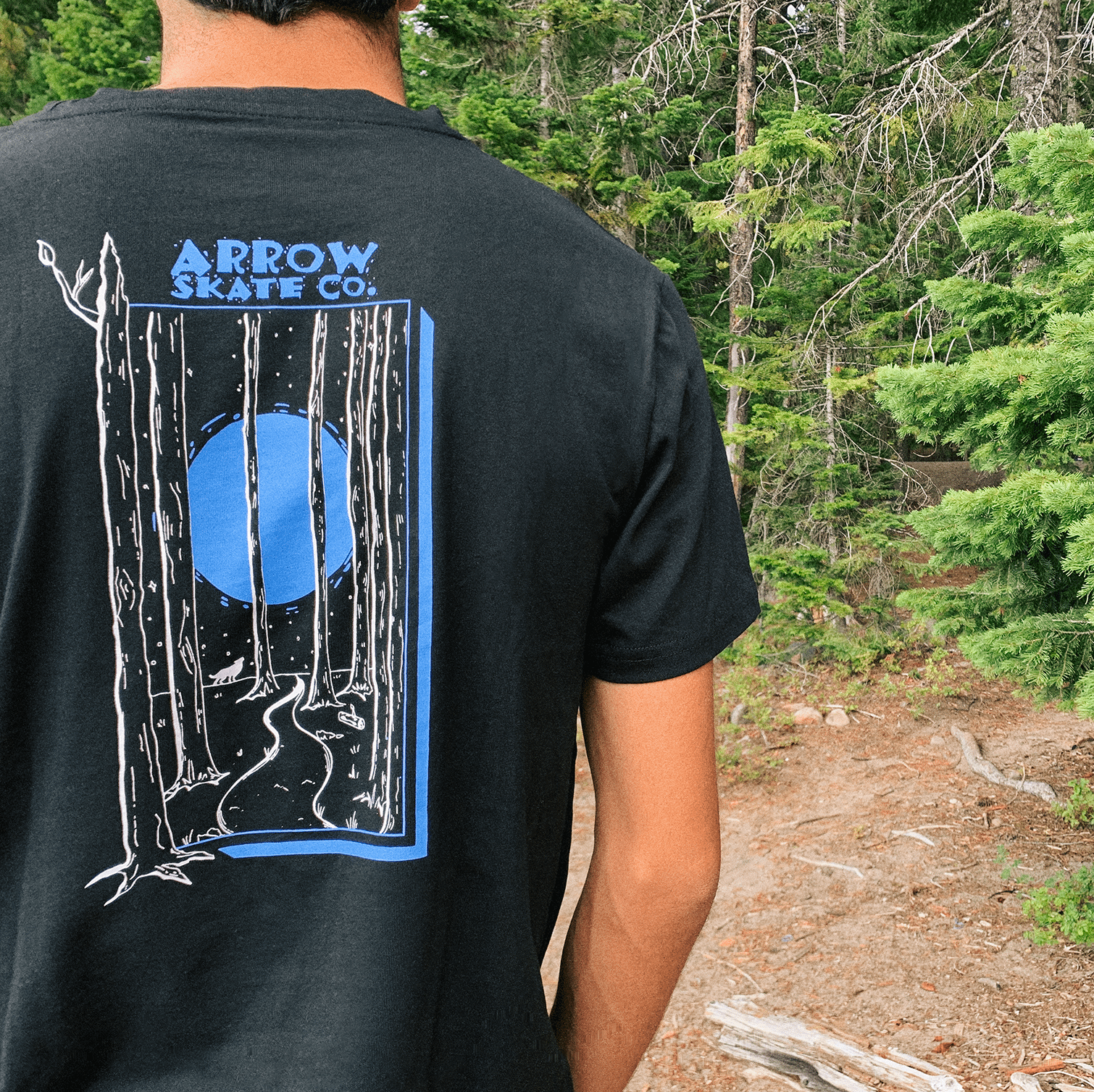 blue woods t-shirt product image (1)