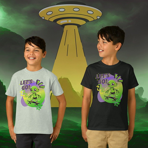 Here are some alien skateboard tees that we have for sale on Zazzle. Just for a bit of fun!