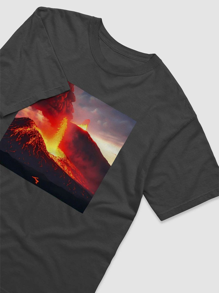 Fiery Fury: Nighttime Volcano T-Shirt product image (3)