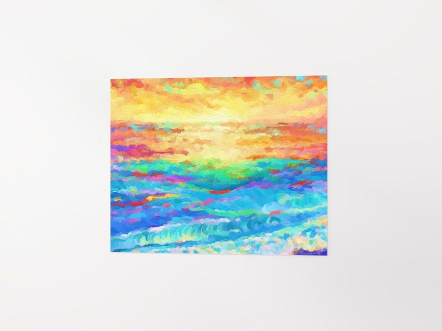 Sunset Dancing on Singing Waters Poster product image (5)