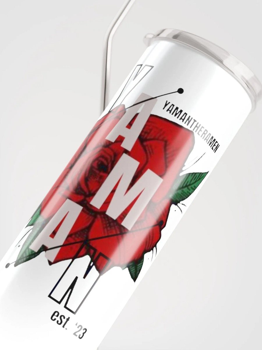 YTR Rose Printed White Travel Thermos product image (5)