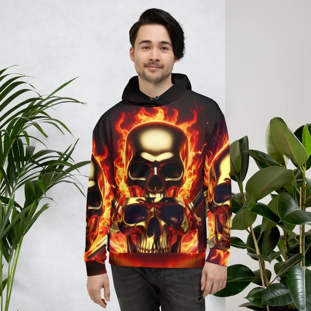 Inferno Guardian - Unisex Skull Hoodie #41 product image (4)