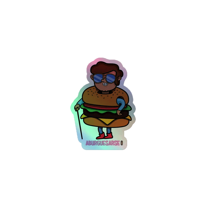 Aburguesarse - Sticker (Holographic Kiss Cut) product image (1)