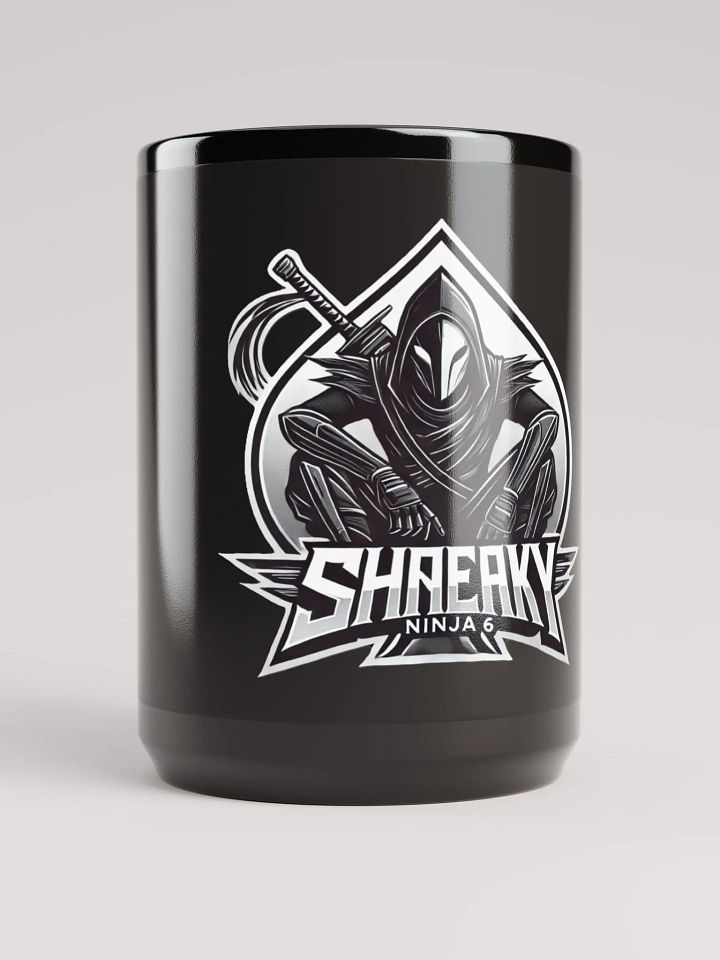 Shneaky Ninja 6 Black Glossy Mug product image (1)
