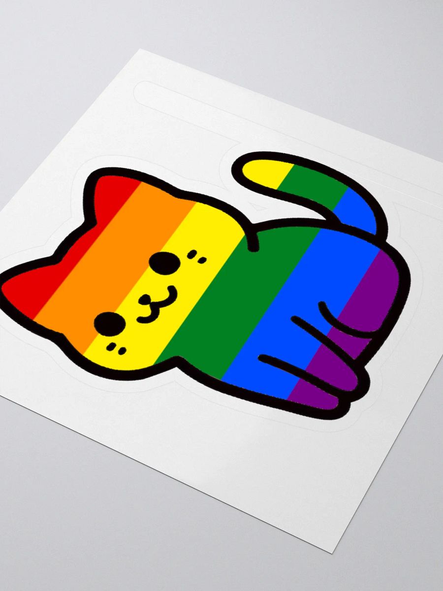 Rainbow Pride Kitty Sticker product image (3)