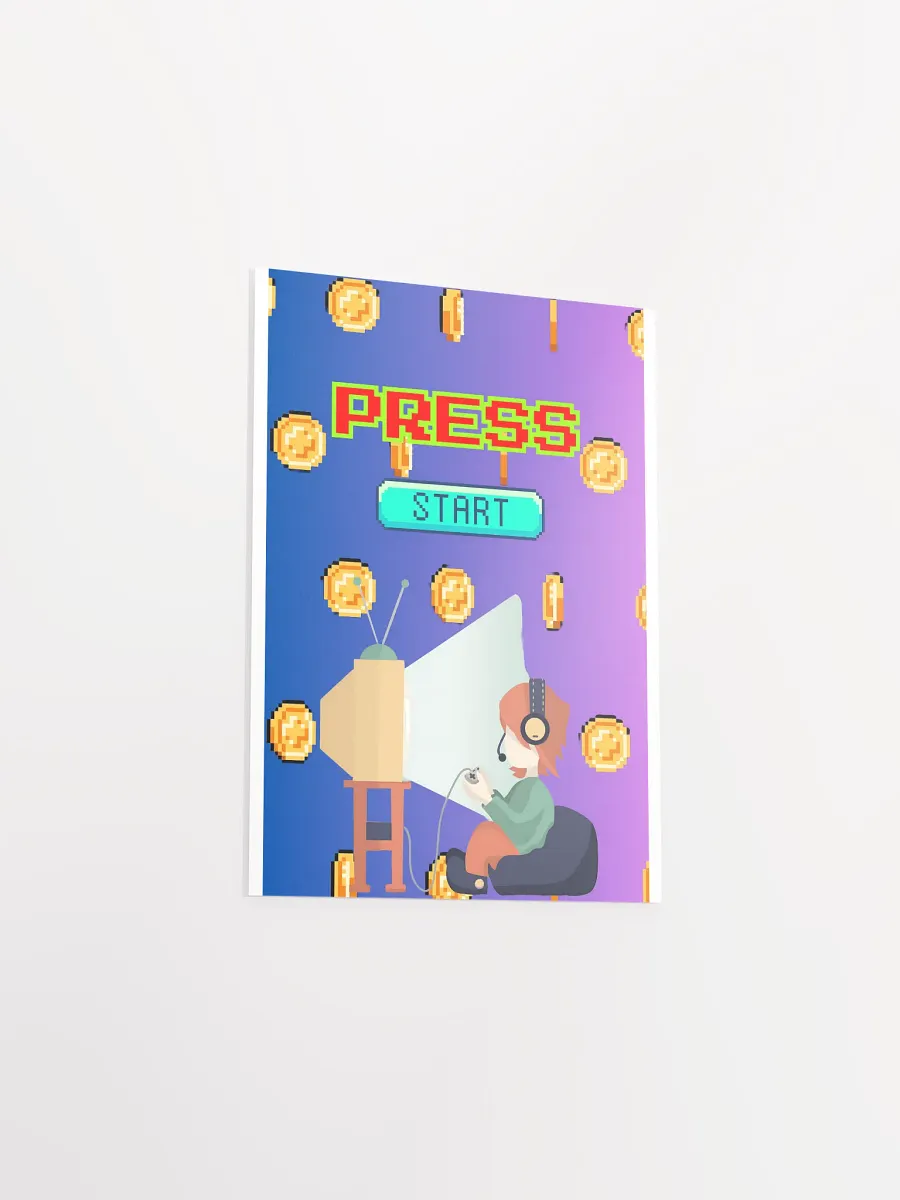 Pixelated Press Start Poster product image (22)