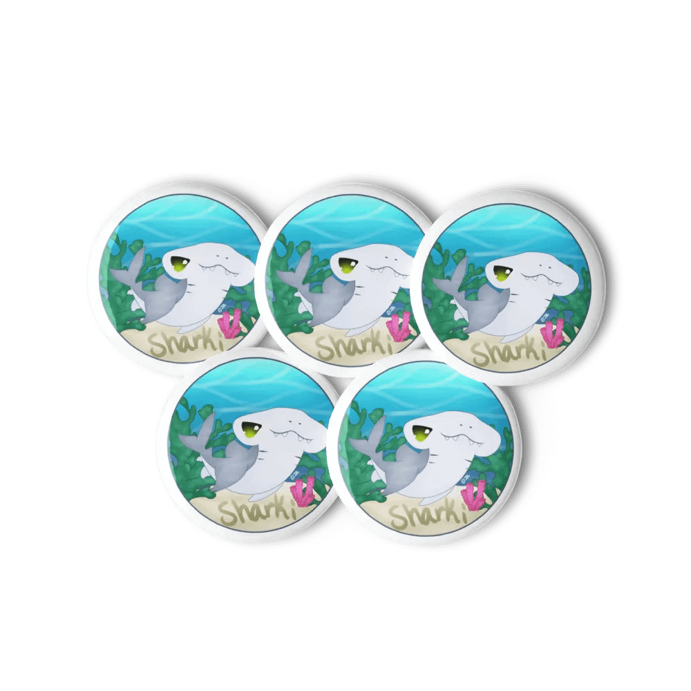 Sharki V Logo Pins 5-piece product image (6)