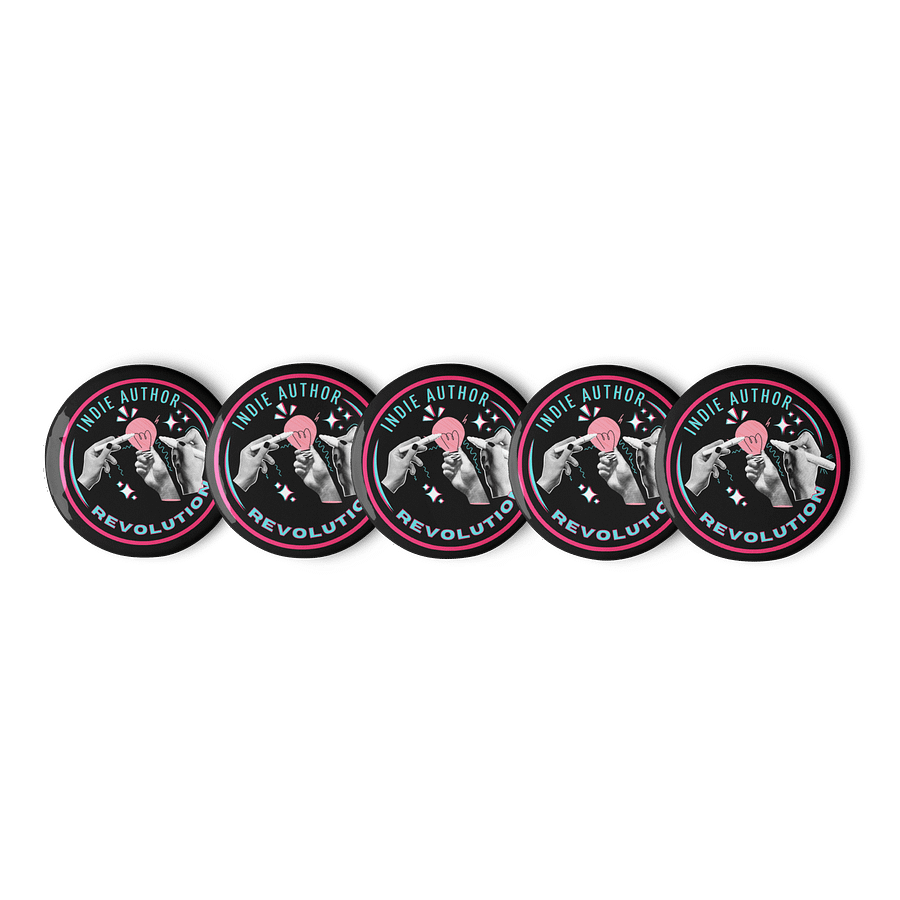 Indie Author Revolution Pins! Set of 5 product image (1)
