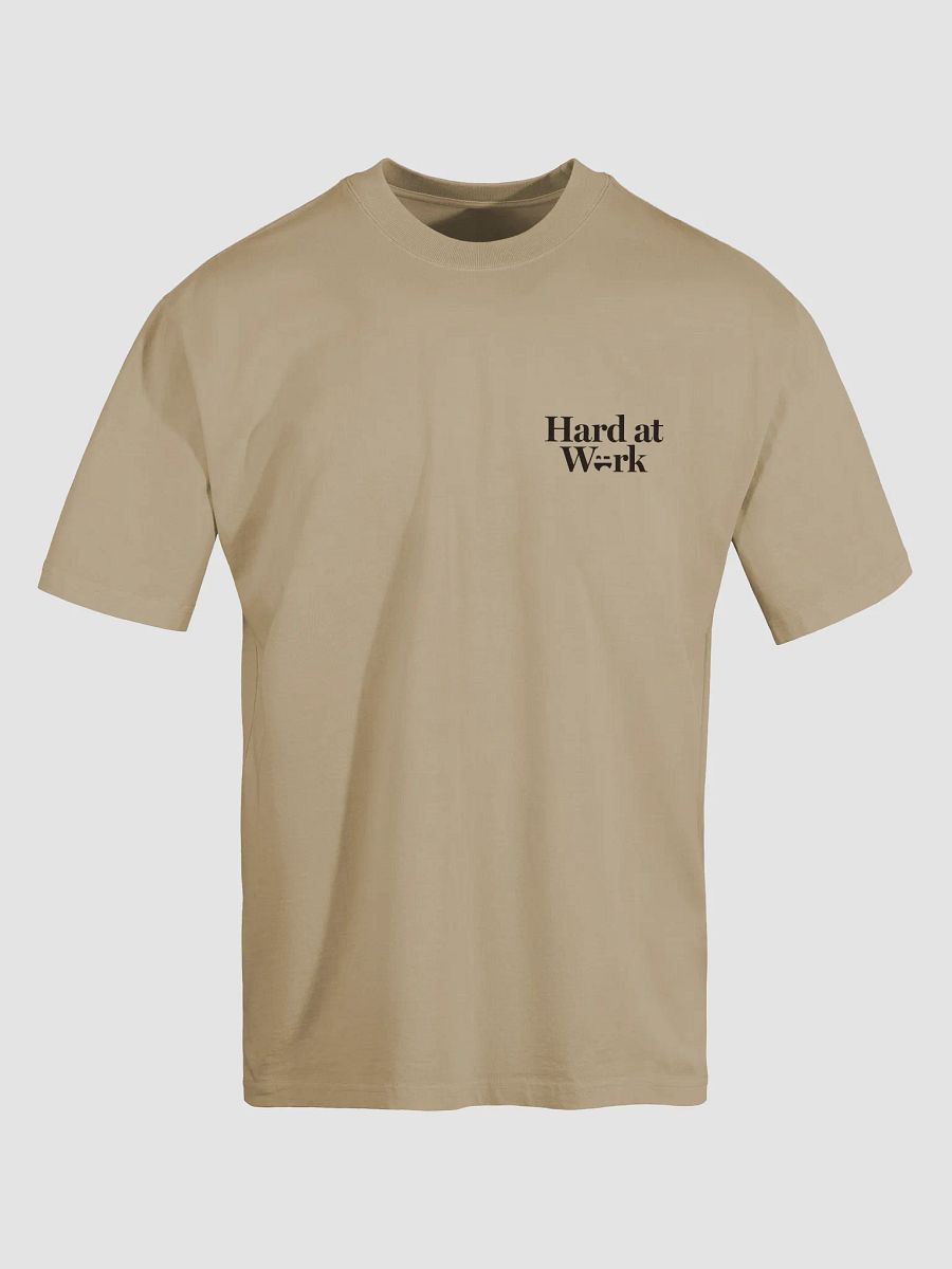 Hard at Work Oversized T-Shirt (Khaki) product image (5)