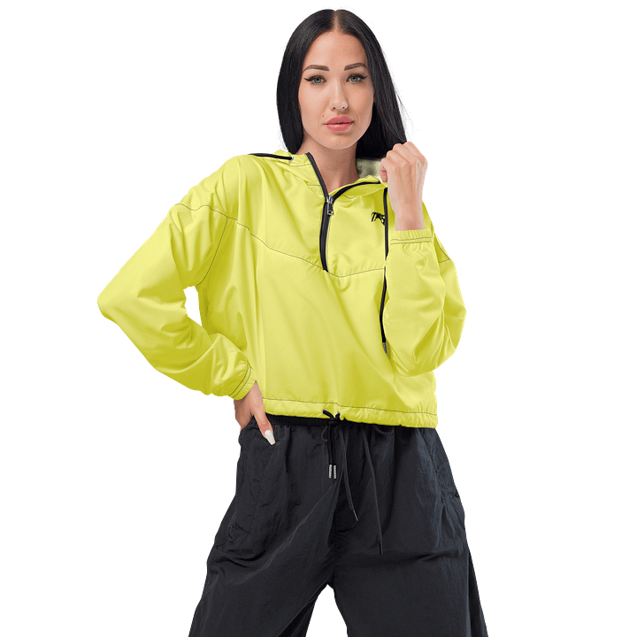 Women's Cropped Windbreaker (Yellow) product image (1)