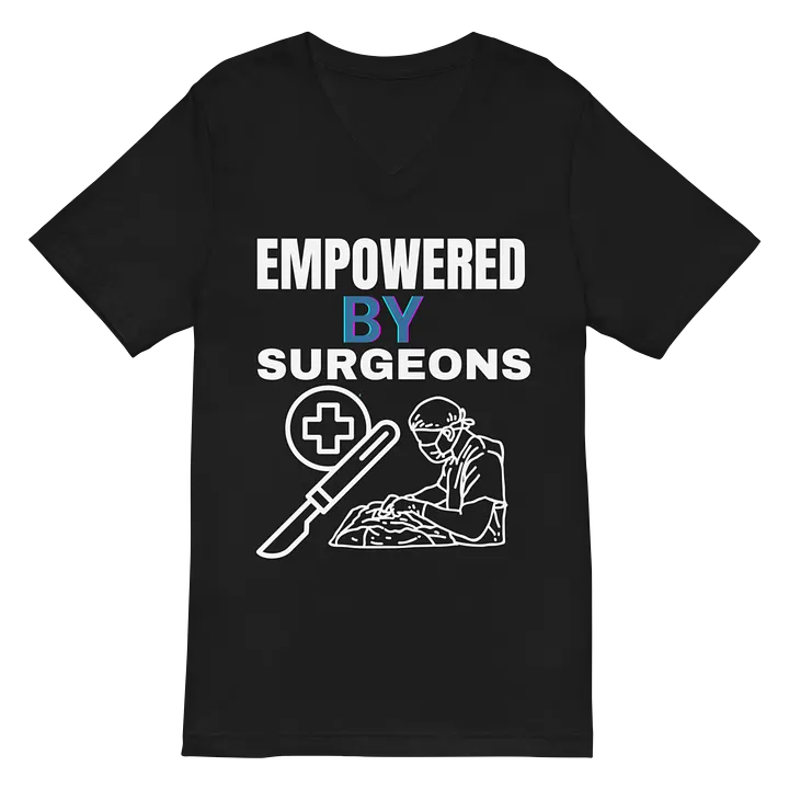Surgeons' empowerment, Stylish Medical-themed V-Neck Tee product image (2)