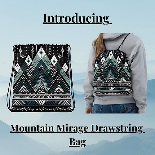 🎁 Wrap up the magic of winter! 🎁
The Mountain Mirage Drawstring Bags are perfect stocking stuffers! 🎄
✅ Lightweight, versatil...