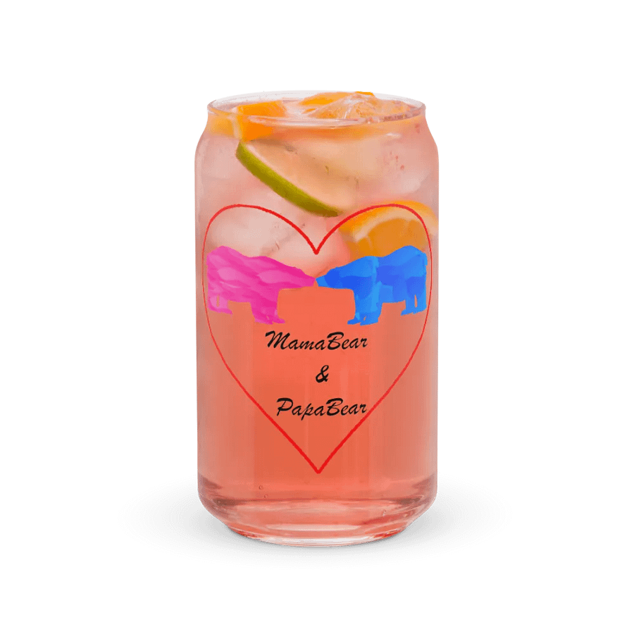 Mama & Papa Bear Can-Shaped Glass product image (7)