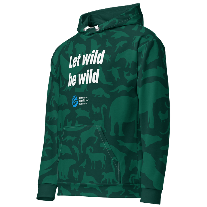Animal Print Hoodie - Green on green product image (2)