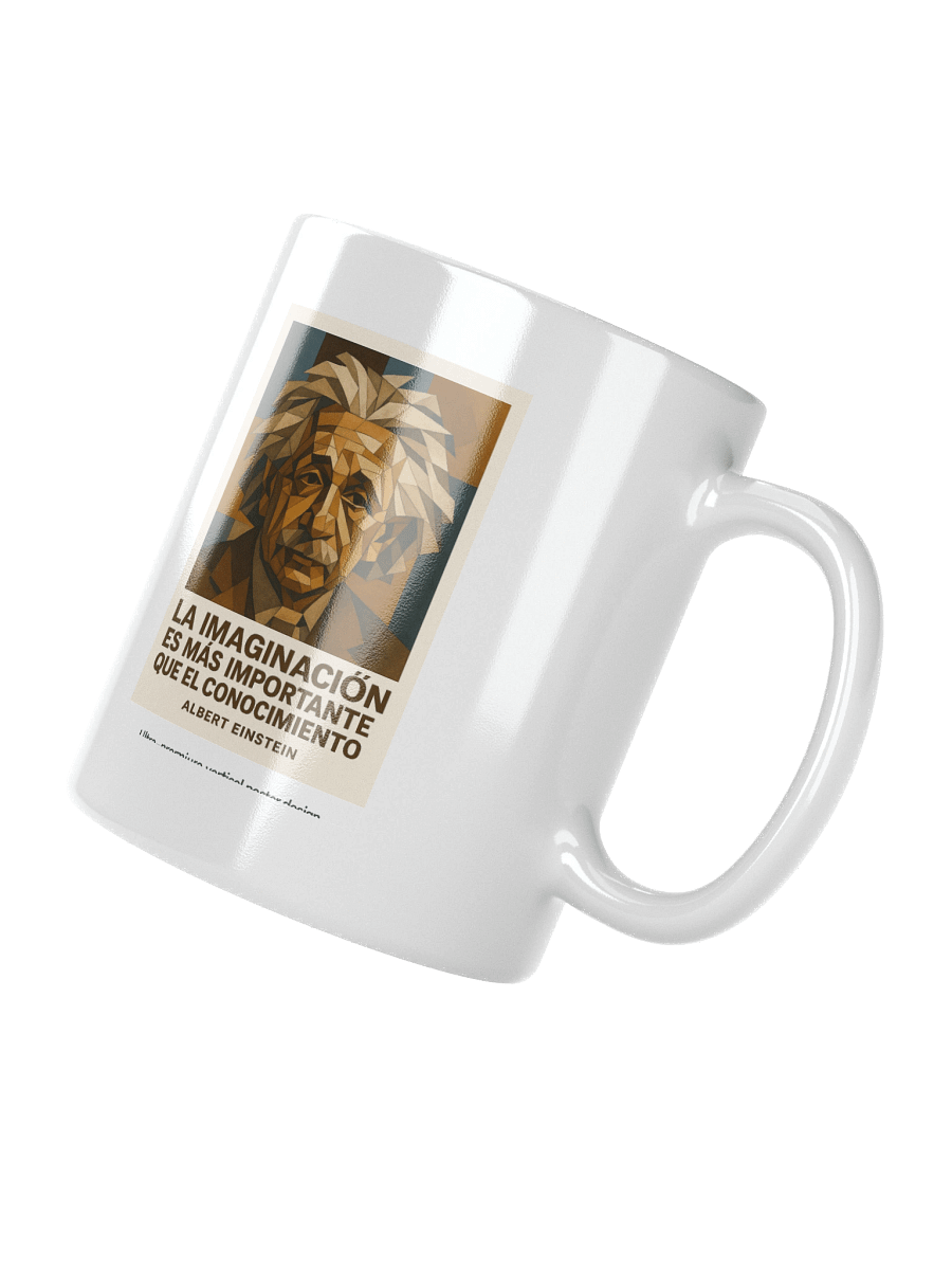 TAZA ultra-premium Einstein cubista corregido con cita española auténtica product image (8)