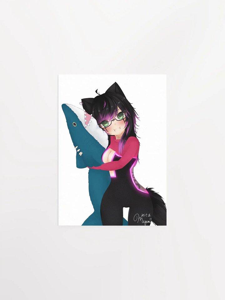 DJ Megu and Blåhaj Poster product image (1)