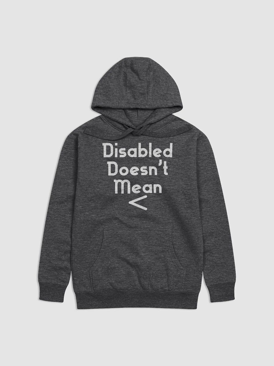 Disabled Doesn't Mean < Hoodie product image (2)
