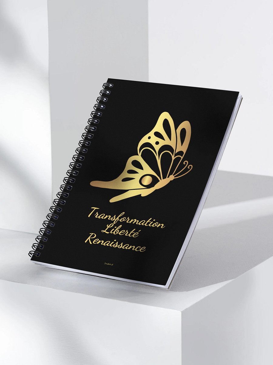 Carnet Symbole Doré - Papillon - NoteBook Cadeau Symbolique product image (3)