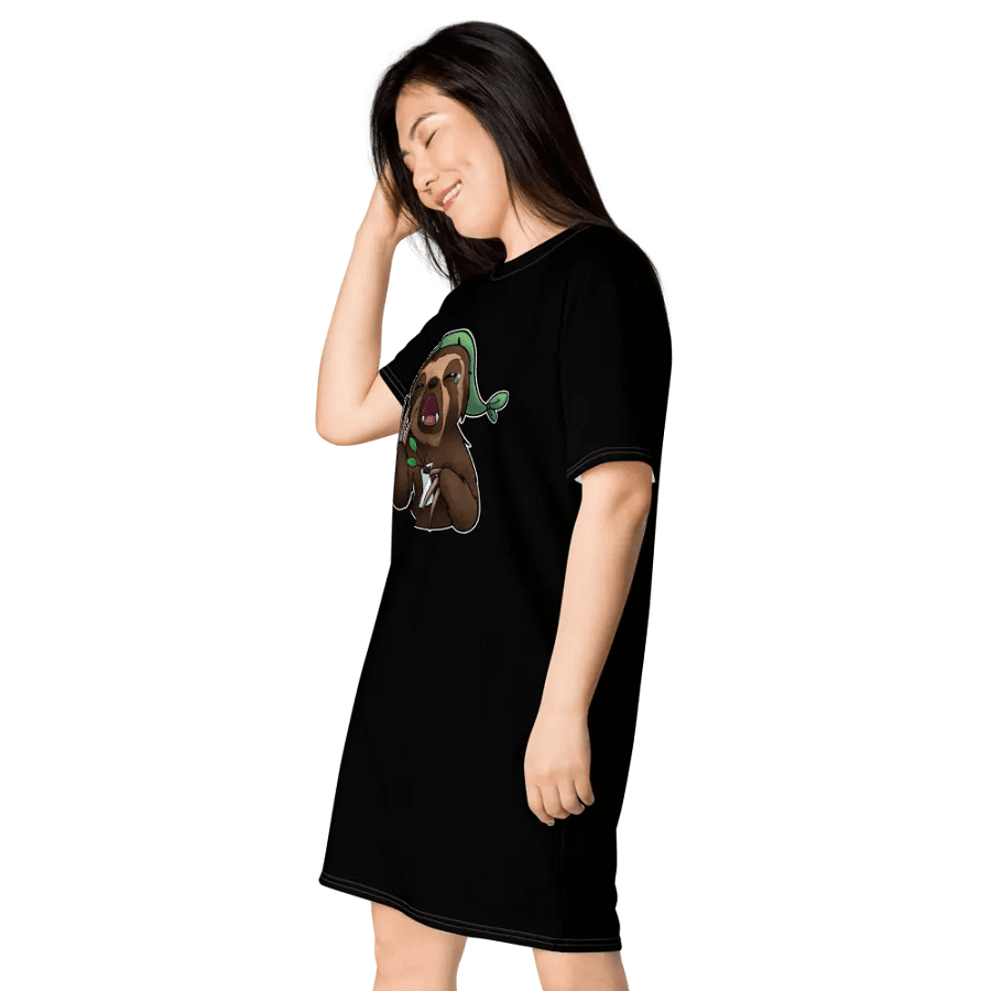Black Snoozy Sloth All-Over Dress product image (3)