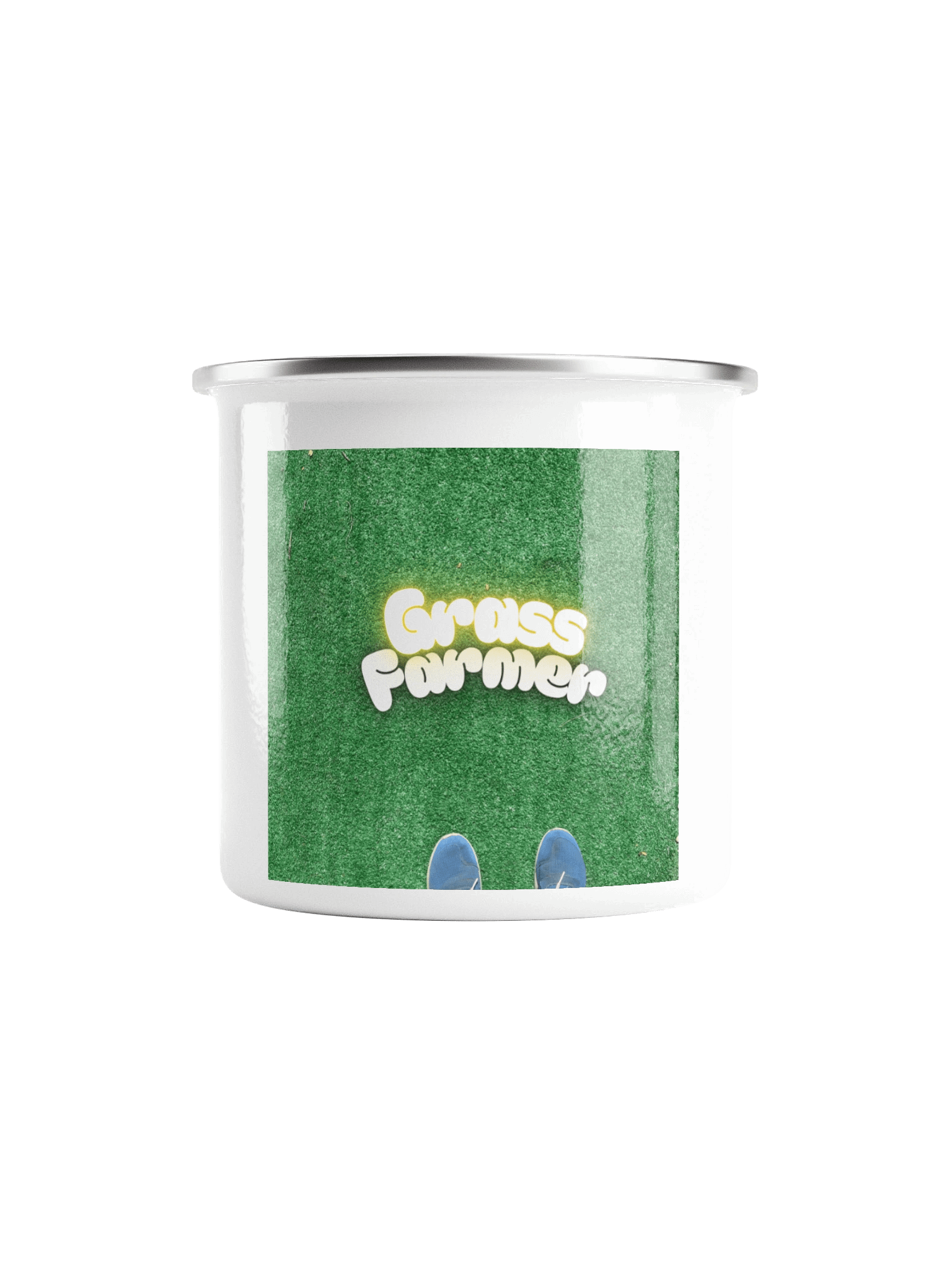 Grass Farmer Adventure Enamel Flower Pot product image (2)