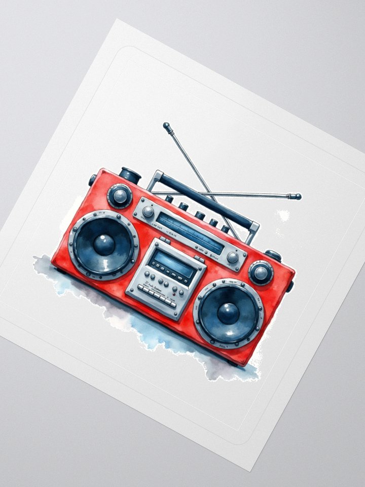 Retro Boombox Sticker Set product image (4)