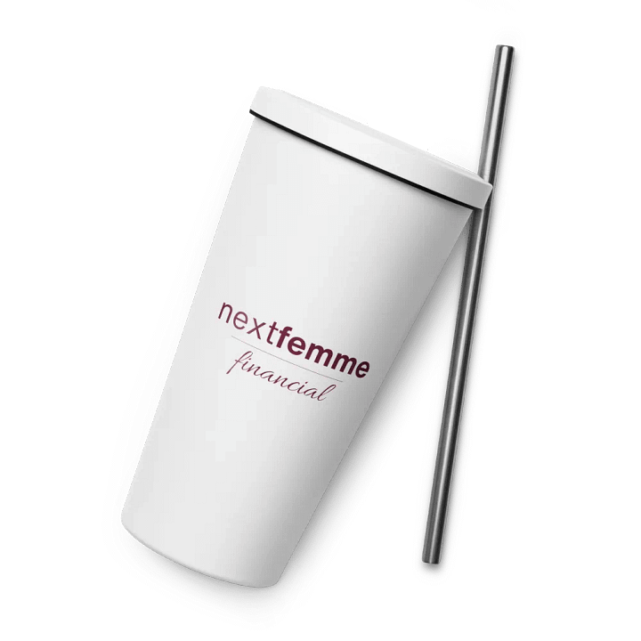 Insulated Tumbler Collection with Straw in Maroon Logotype product image (2)