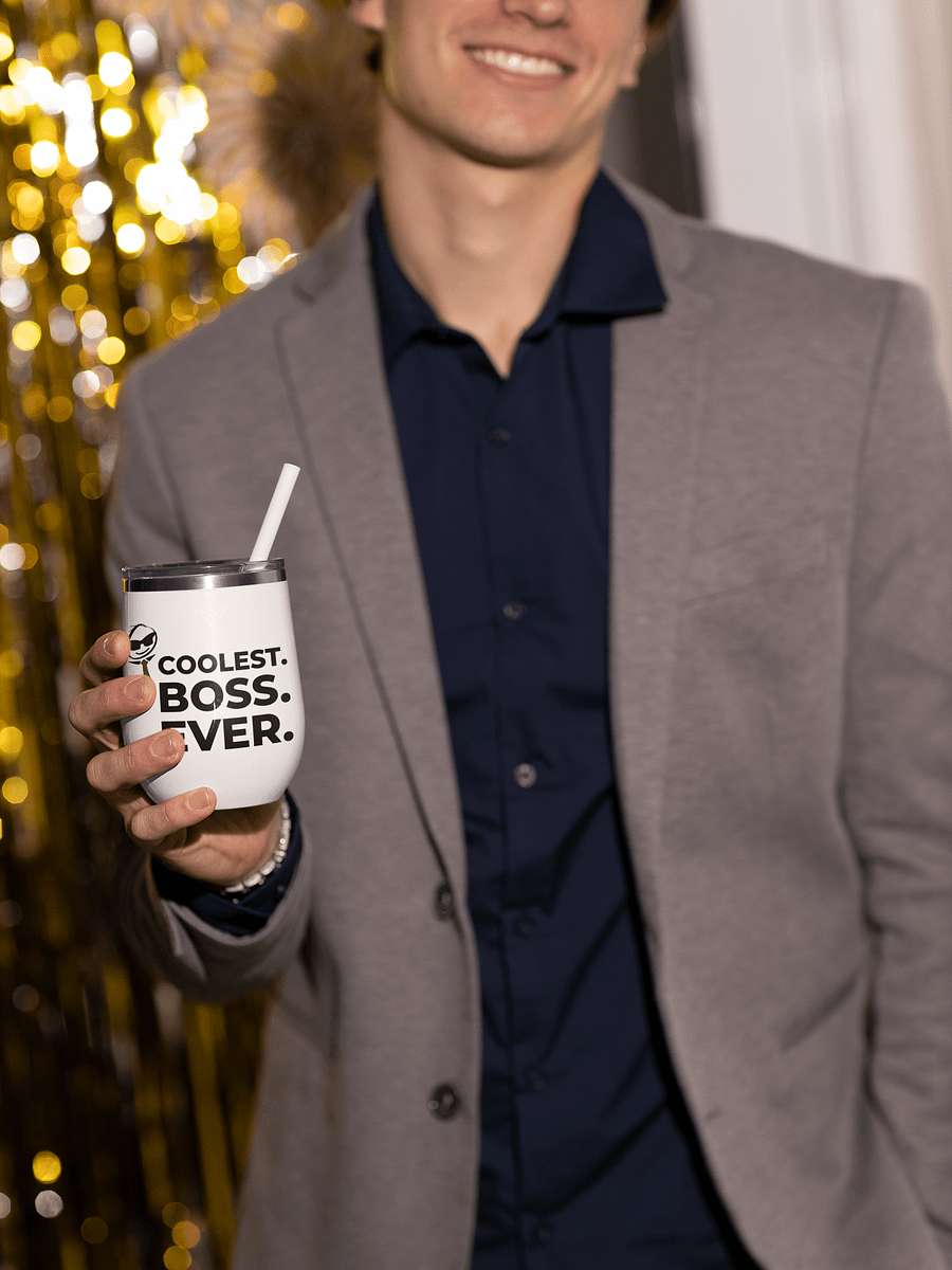 Insulated Wine Tumbler – Coolest Boss Ever | Luxe, Spill-Proof & Leadership-Ready product image (3)
