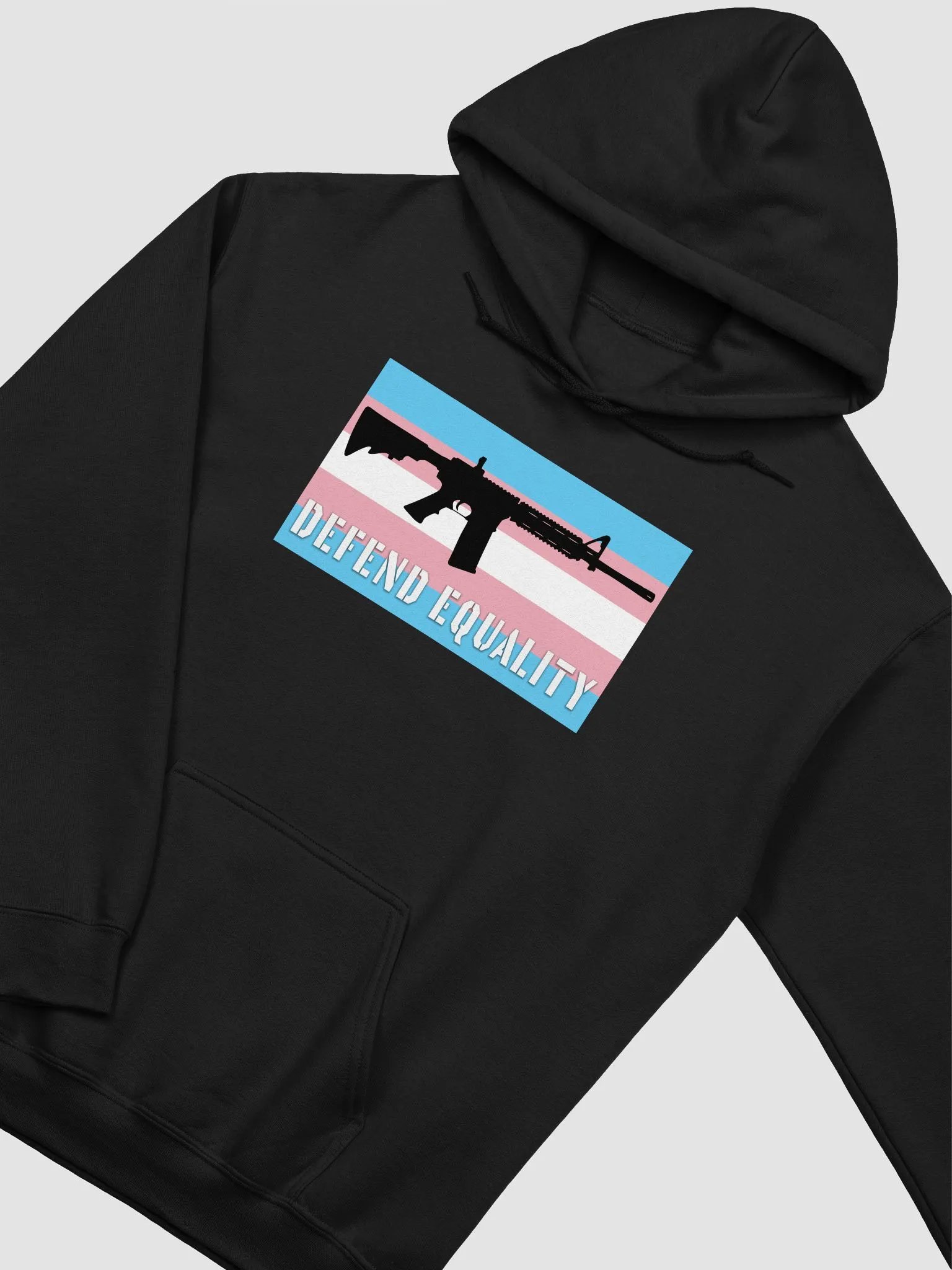 AR-15 Defend Equality Trans Flag Gildan Classic Hoodie product image (10)