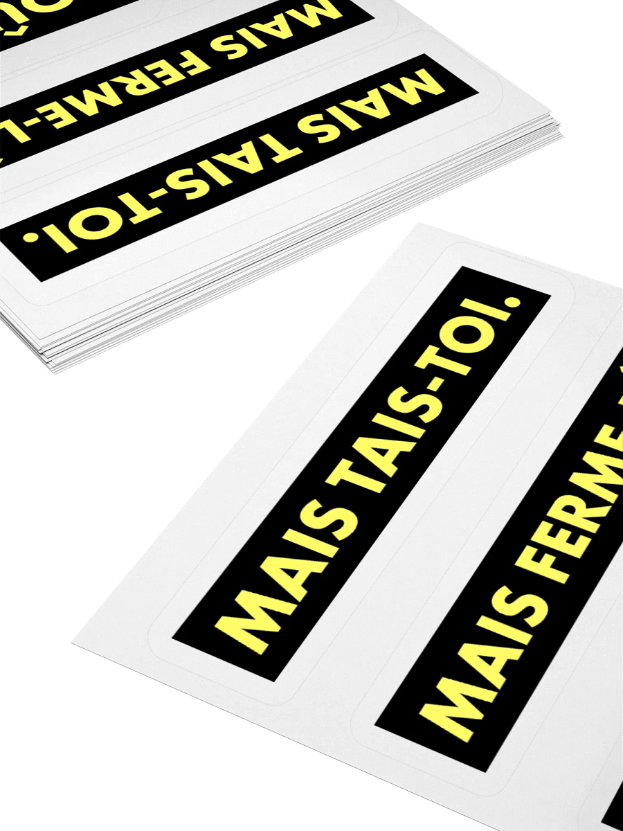 Mais tais-toi tu saoûles • Golden silence stickers set product image (4)