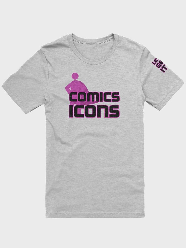 Comics Icons Black On Pink Logo Tee product image (1)