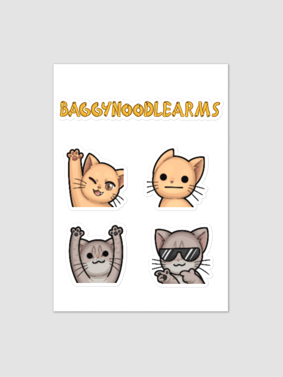 BaggyNoodleArms | Kiss Cut Sticker sheet product image (1)