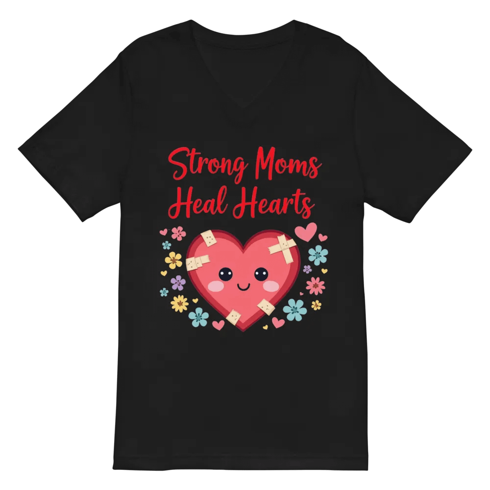 Strong Moms, Healing Hearts V-Neck Tee product image (3)