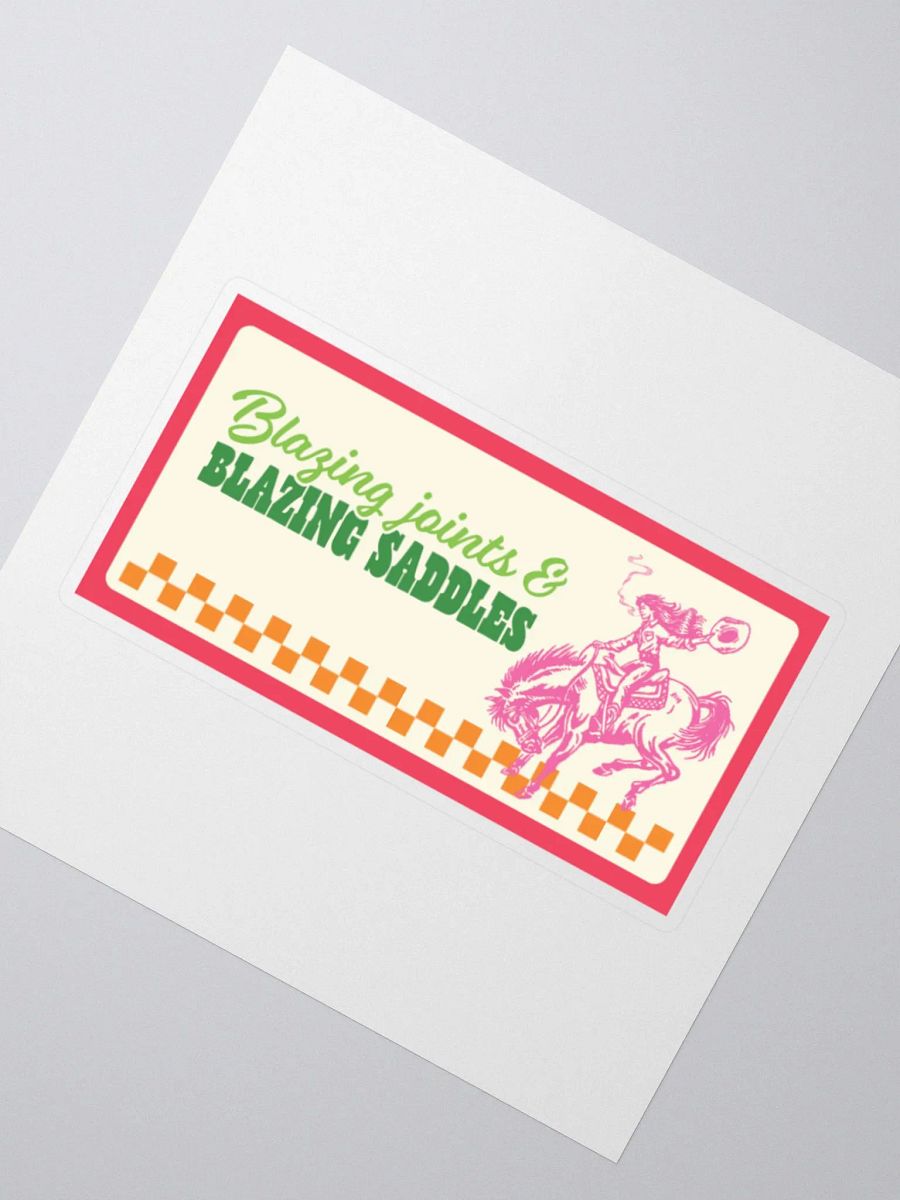 blazing joints n saddles sticker product image (4)