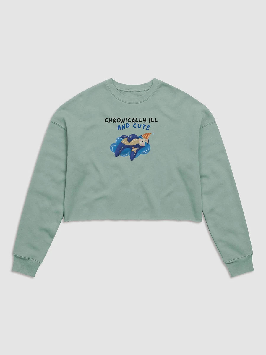 Chronically ill & Cute Cropped Sweatshirt product image (2)