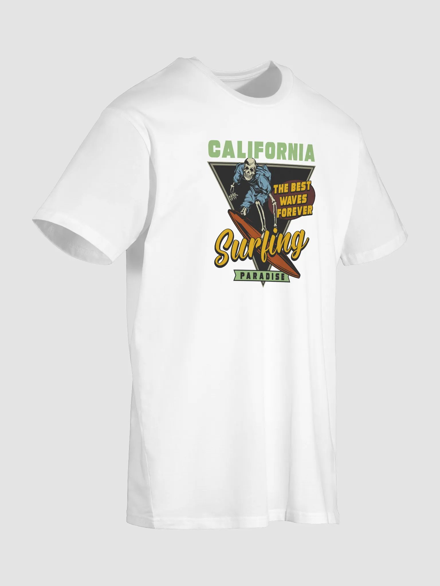 Retro California Surfing Skeleton T-Shirt product image (38)