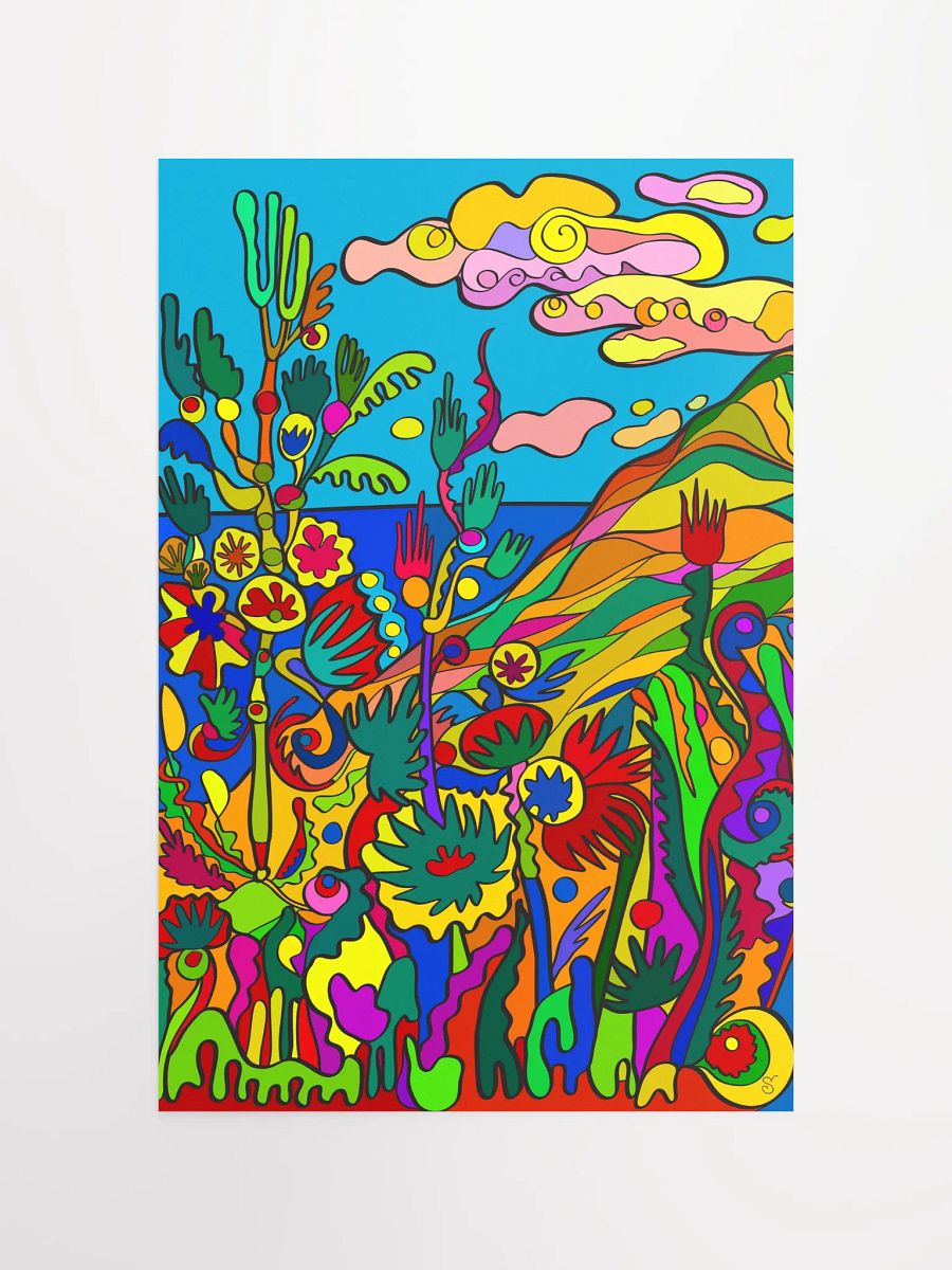 Vibrant Matte Poster Print - Tropical Seashore product image (4)