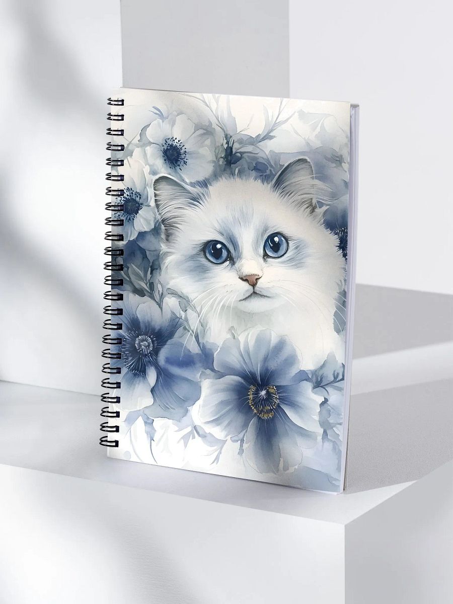Anemone Cat Spiral Notebook product image (4)